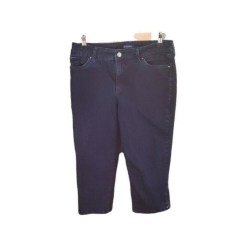 Bandolino Mandie Dark Wash High Rise Cropped Jeans Blue Size 10